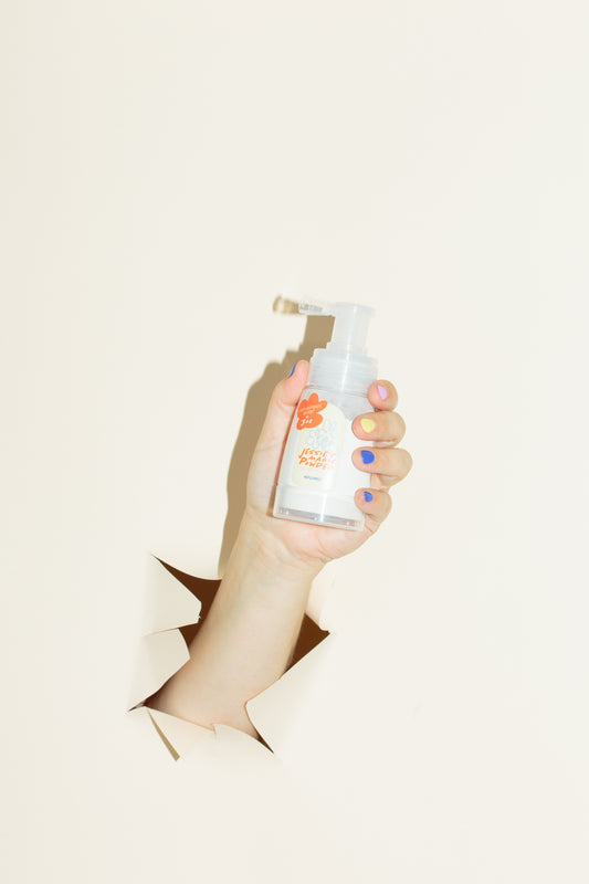 non aerosol puff powder spray talc free dry shampoo talc free refillable