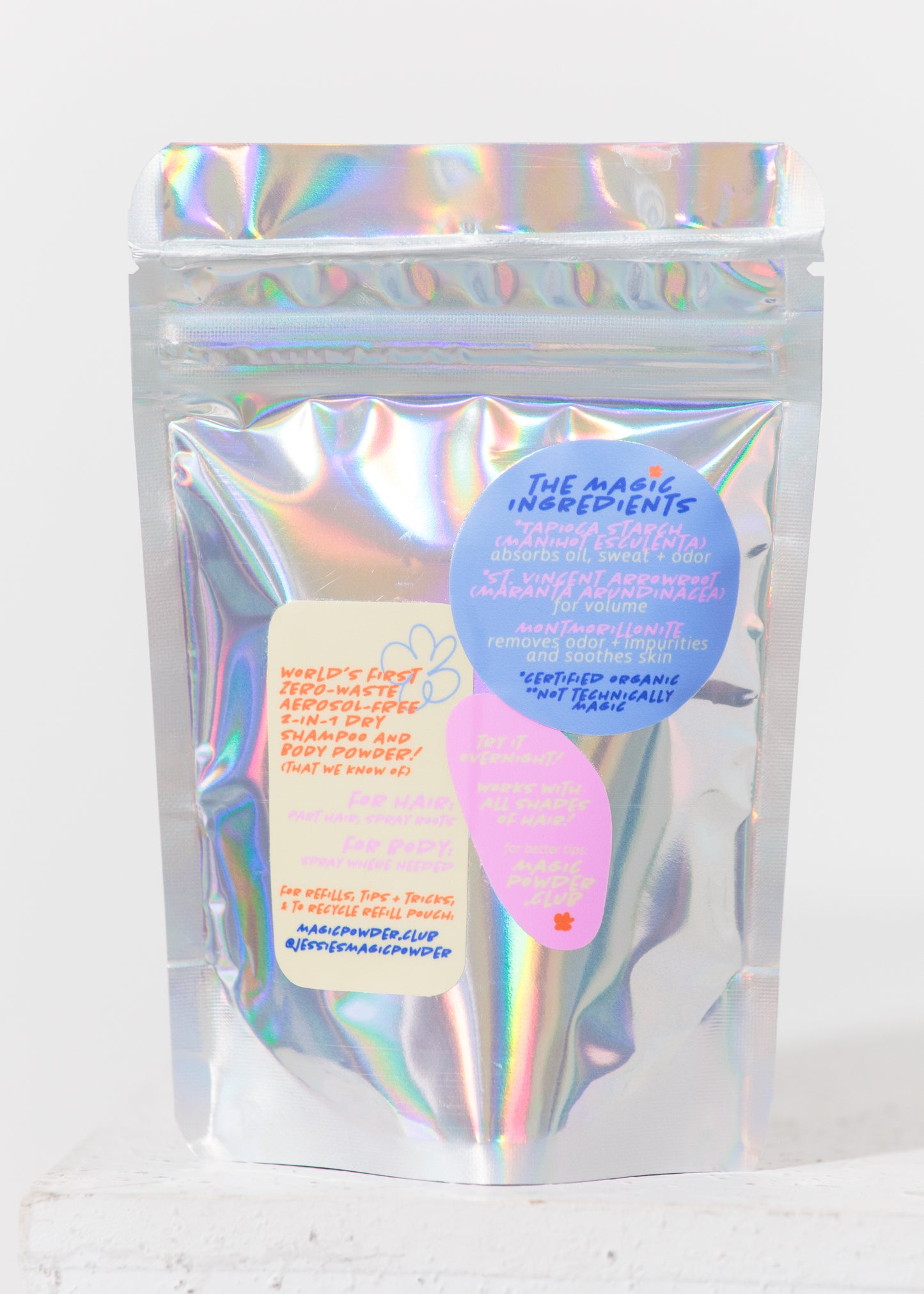 non aerosol dry shampoo, aerosol free, talc free, refillable